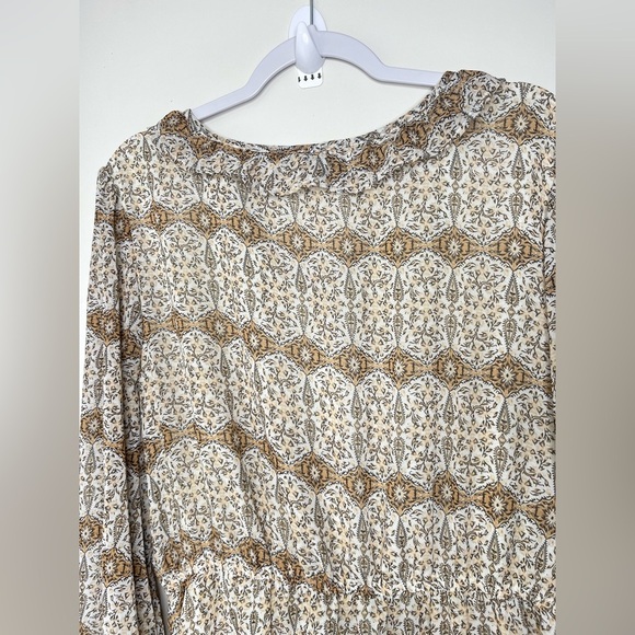 Hayden Brown Empire Waist Sundress with Bishop Sleeves Size 1XL - Picture 3 of 9